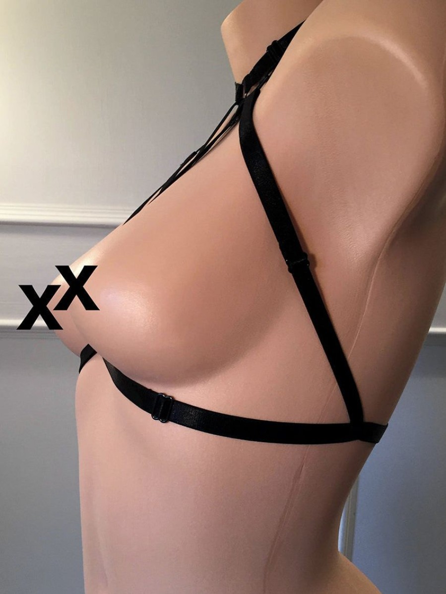 Accessories Forever Yours Lingerie Body Harnesses | Onyx Bodywear V Harness