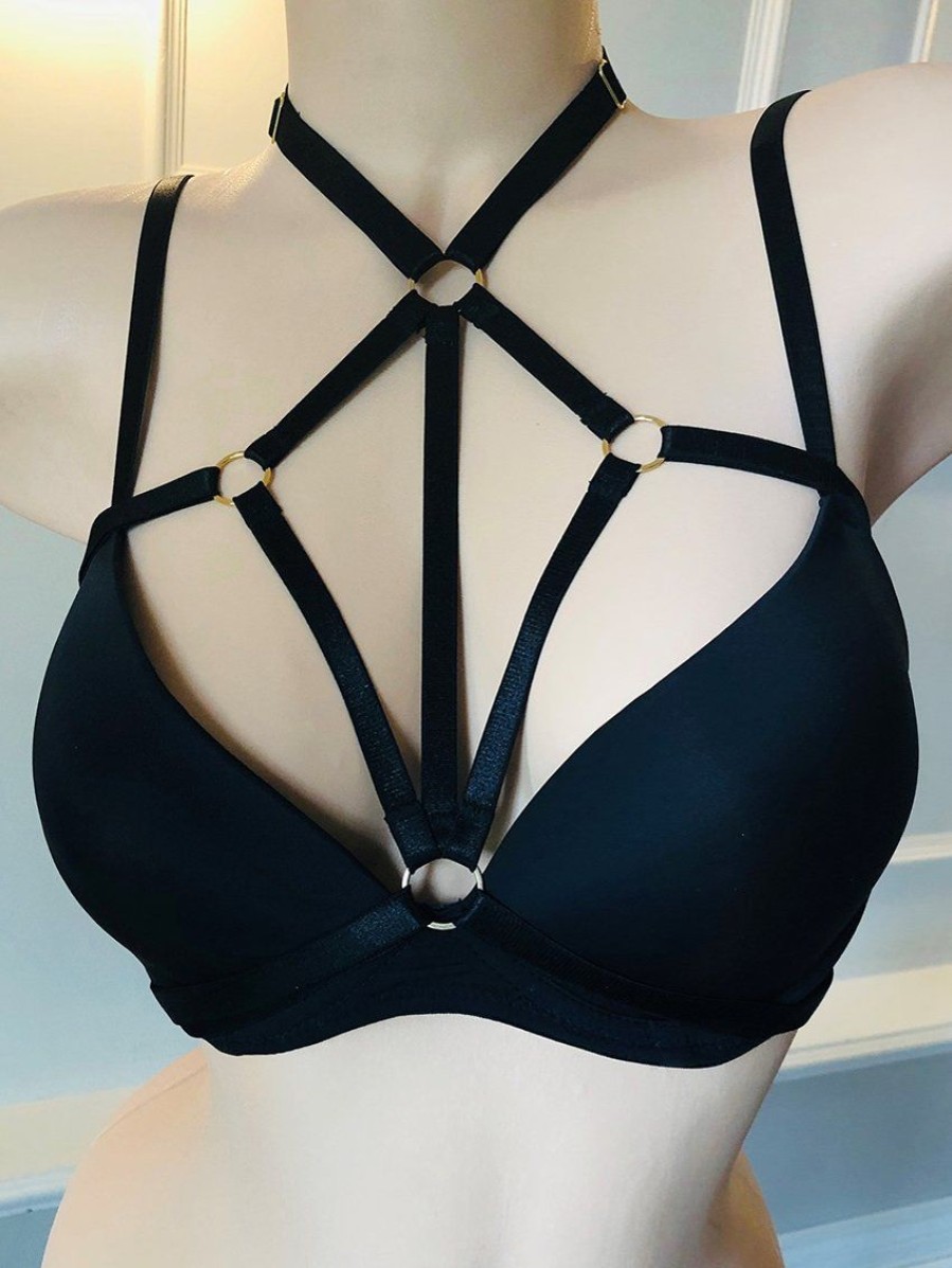 Accessories Forever Yours Lingerie Body Harnesses | Onyx Bodywear Fyl Gem Harness