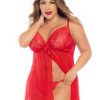 Plus Size Lingerie Forever Yours Lingerie | Mapale Babydoll With G-String