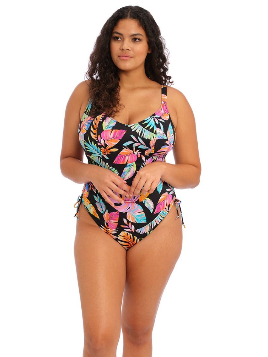 Swim Forever Yours Lingerie Non&Underwire | Elomi Tropical Falls Non Wire One Piece Swimsuit